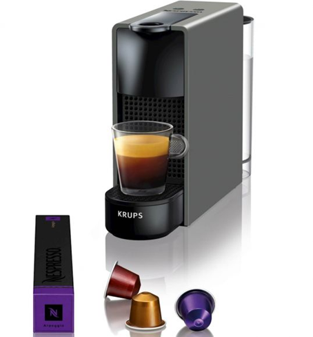 NESPRESSO ESSENZA MINI, GRÅ - KAPSELMASKINE