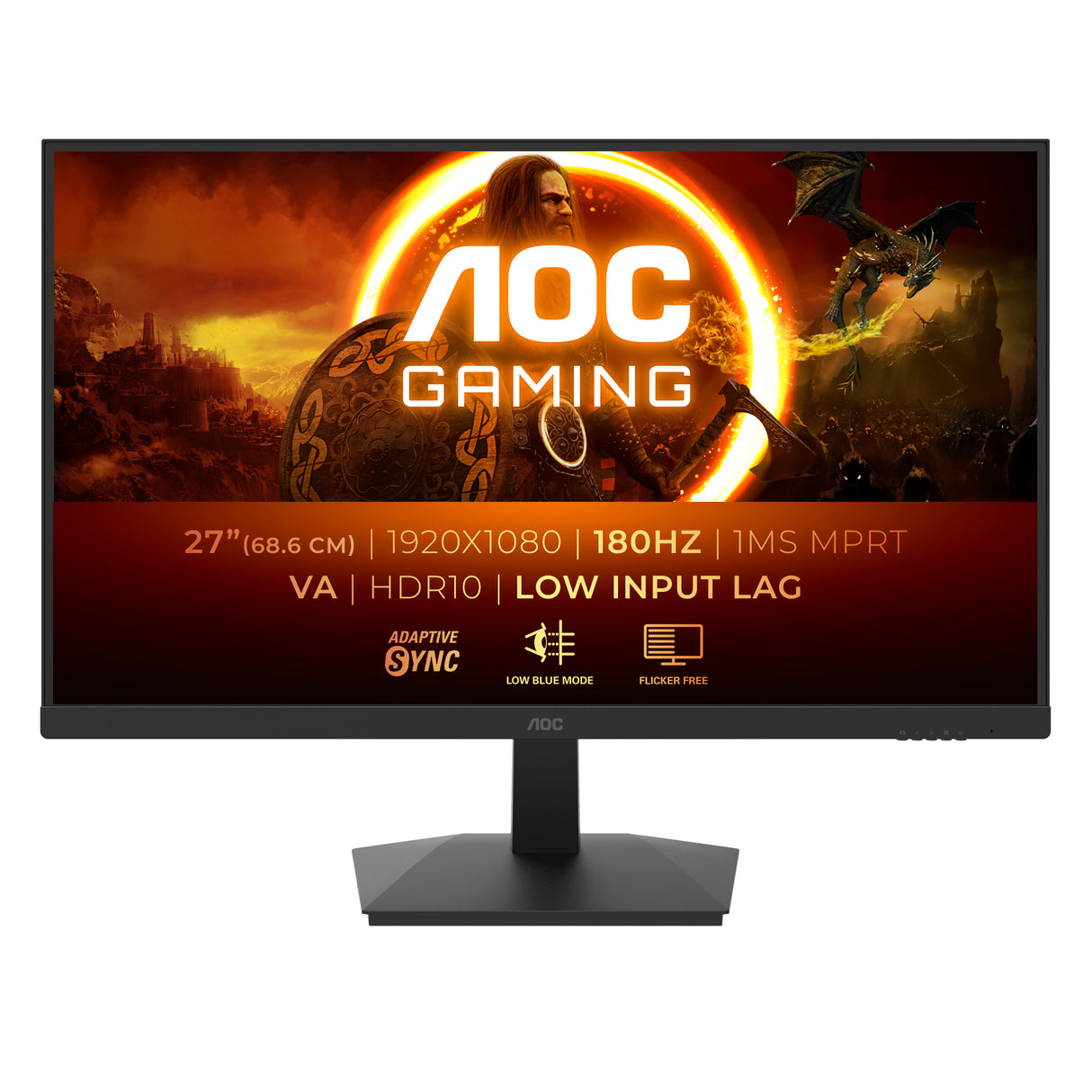 AOC Gaming 27G15N2 27 1920 x 1080 (Full HD) HDMI DisplayPort 180Hz