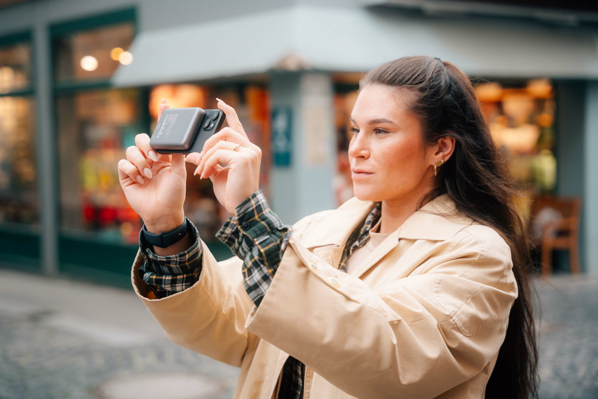 Verbatim Charge 'n' Go Lithium polymer (LiPo) 10000 mAh Trådløs opladning Grå