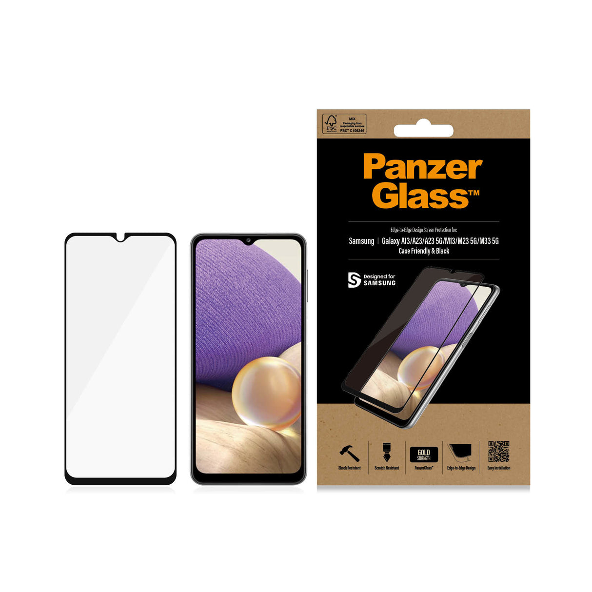PanzerGlass Screen Protector Samsung Galaxy A13 / A23 / A23 5G / M13 / M23 5G / M33 5G