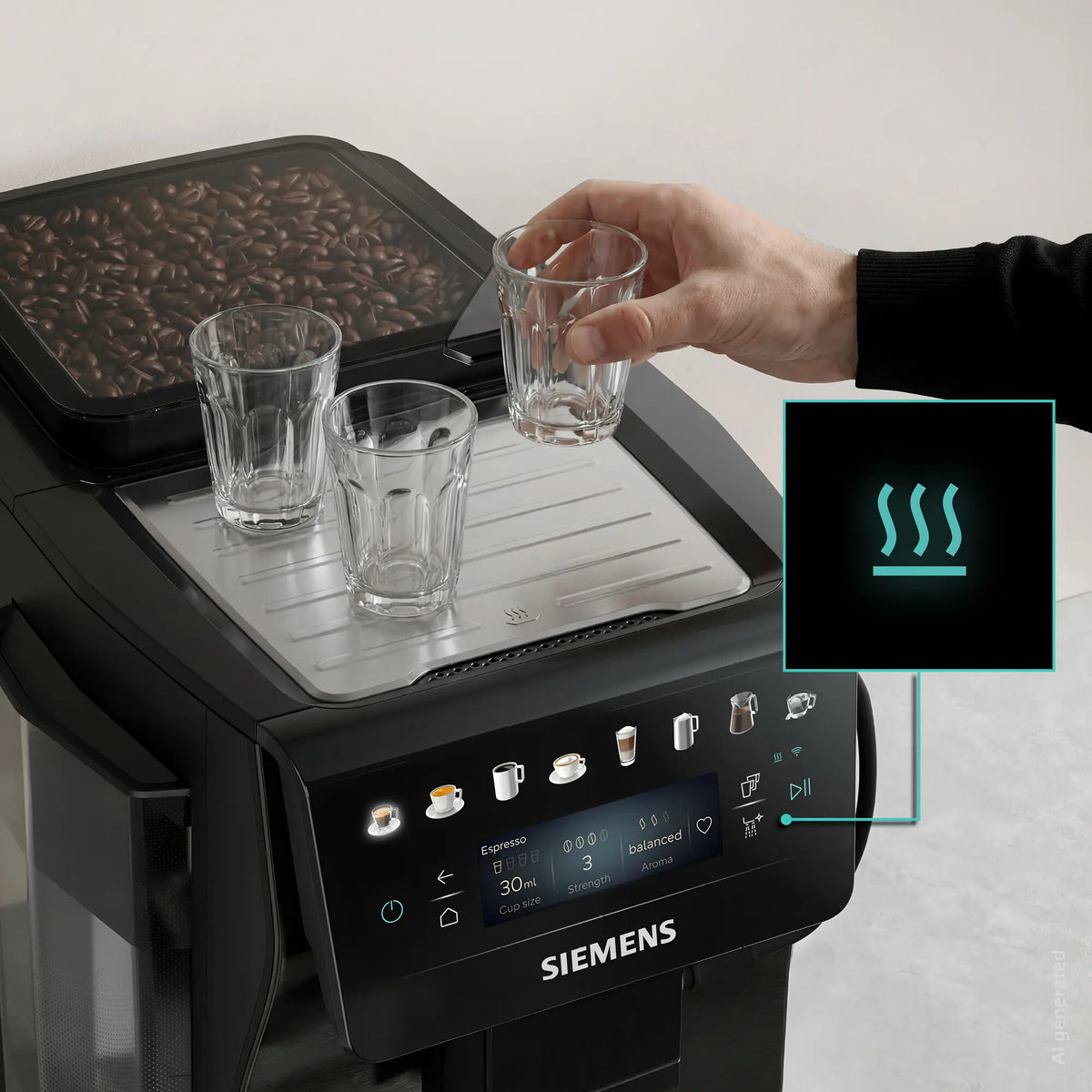 Siemens TP607EF5 kaffemaskine Fuld-auto Espressomaskine 1,8 L