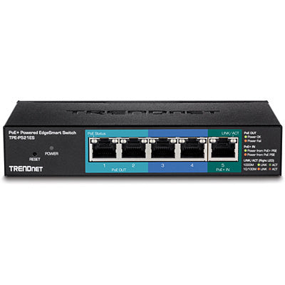 TRENDnet TPE P521ES Switch 5-porte Gigabit PoE+