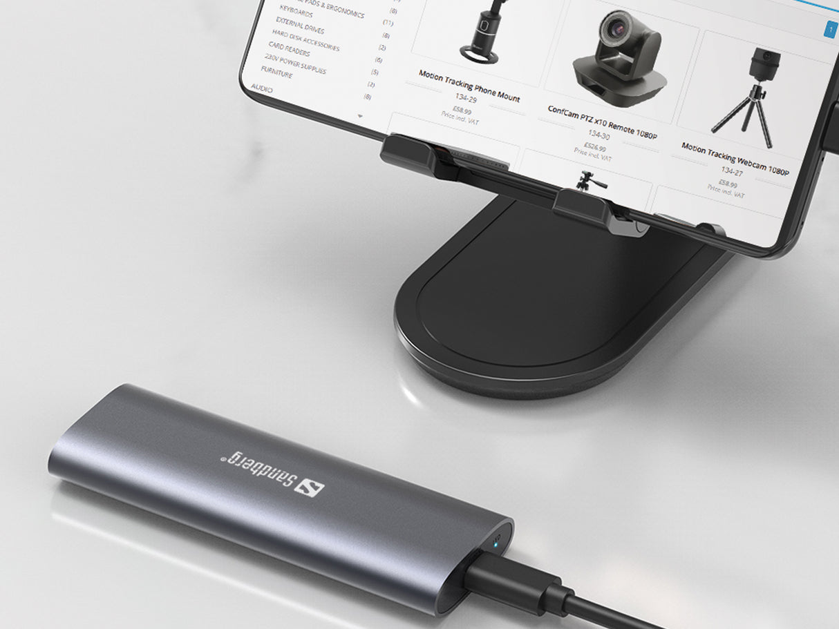 Sandberg 136-39 drevkabinet SSD kabinet Sort M.2