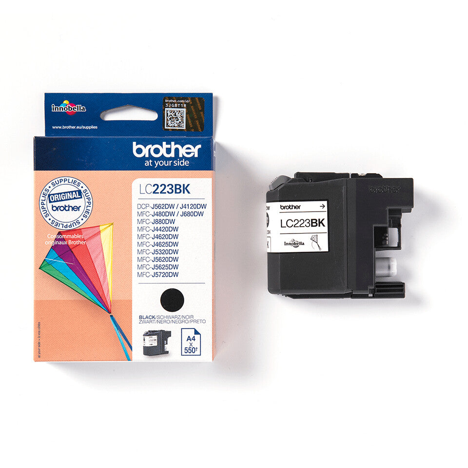 Brother LC-223BK blækpatron 1 stk Original Sort