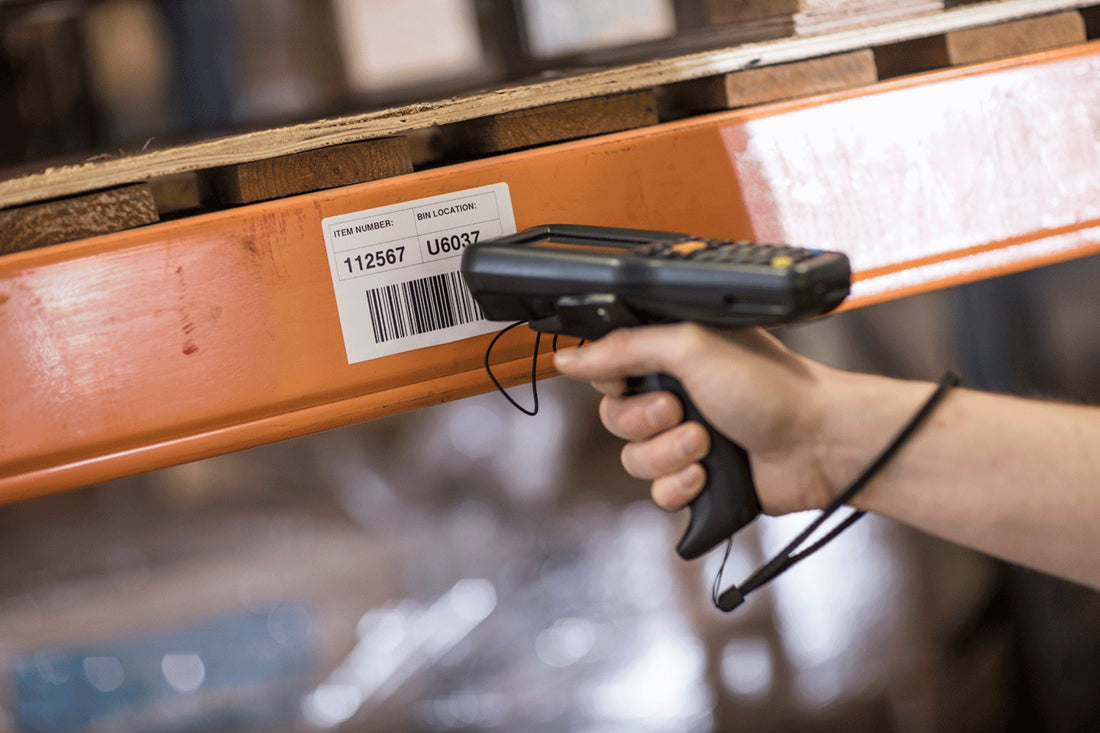 Brother BDE-1J050102-102 print etiket Hvid Selvklæbende printeretiket