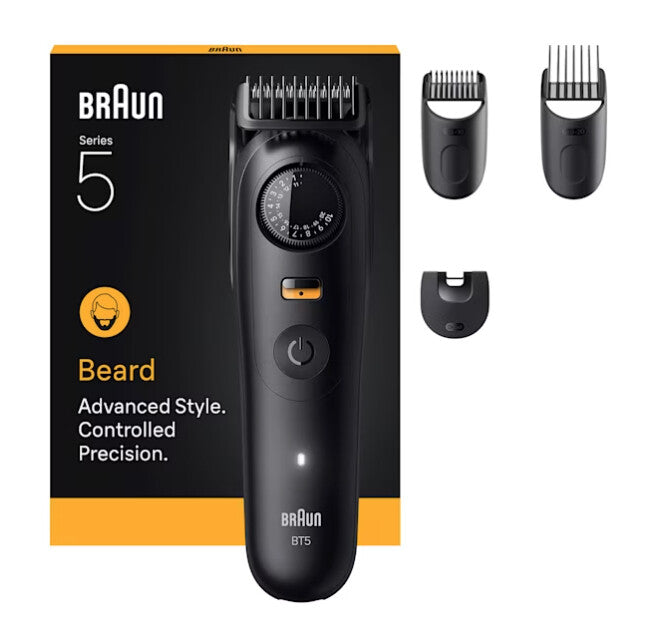 Braun BeardTrimmer 5 BT5520 skæg trimmer Batteri 40 2 cm Våd og tør Sort