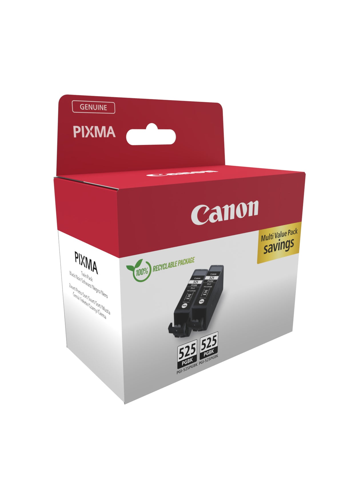 Canon 4529B017 blækpatron 2 stk Original Sort