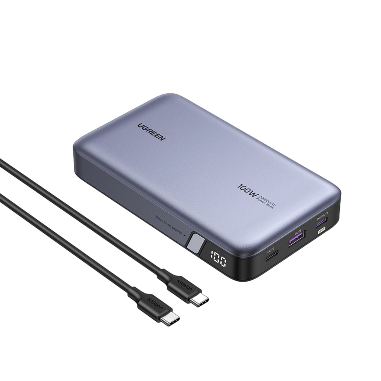 Ugreen Nexode Powerbank 20000mAh Grå