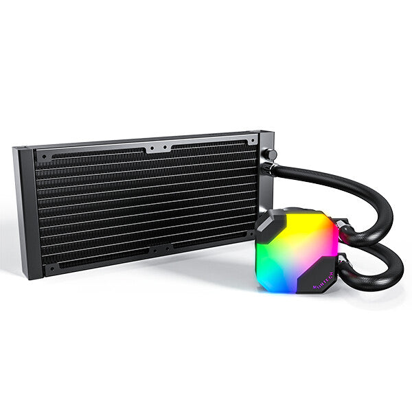 Montech HyperFlow ARGB 240 Processor Alt-i-en væskekøler 12 cm Sort 1 stk
