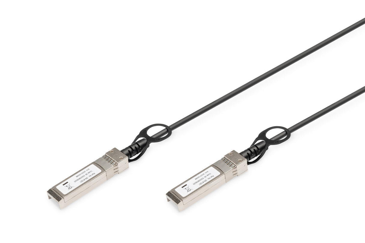 Digitus DN-81222 InfiniBand og fiberoptisk kabel 2 m SFP+ Sort