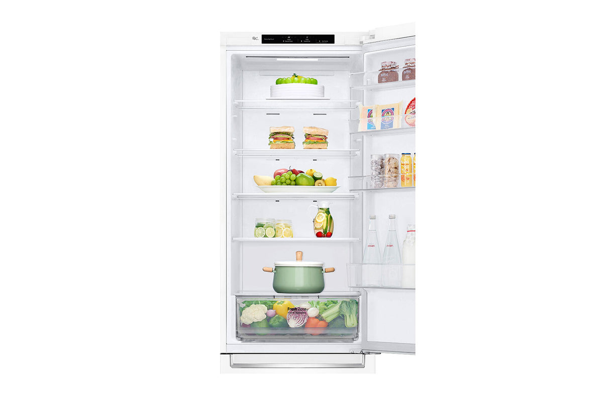 LG GBP32SWLZN køle-/fryseskab Fritstående 384 L Hvid