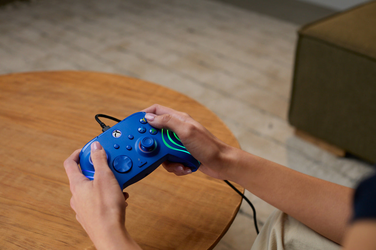 Turtle Beach Afterglow Wave Blå USB Gamepad PC, Xbox, Xbox One, Xbox Series S, Xbox Series X
