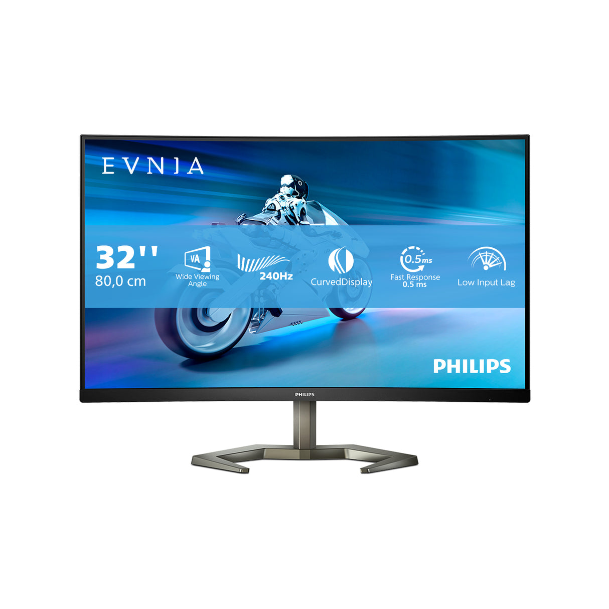 Philips Momentum 32M1C5200W/00 computerskærm 80 cm (31.5") 1920 x 1080 pixel Fuld HD LCD Sort