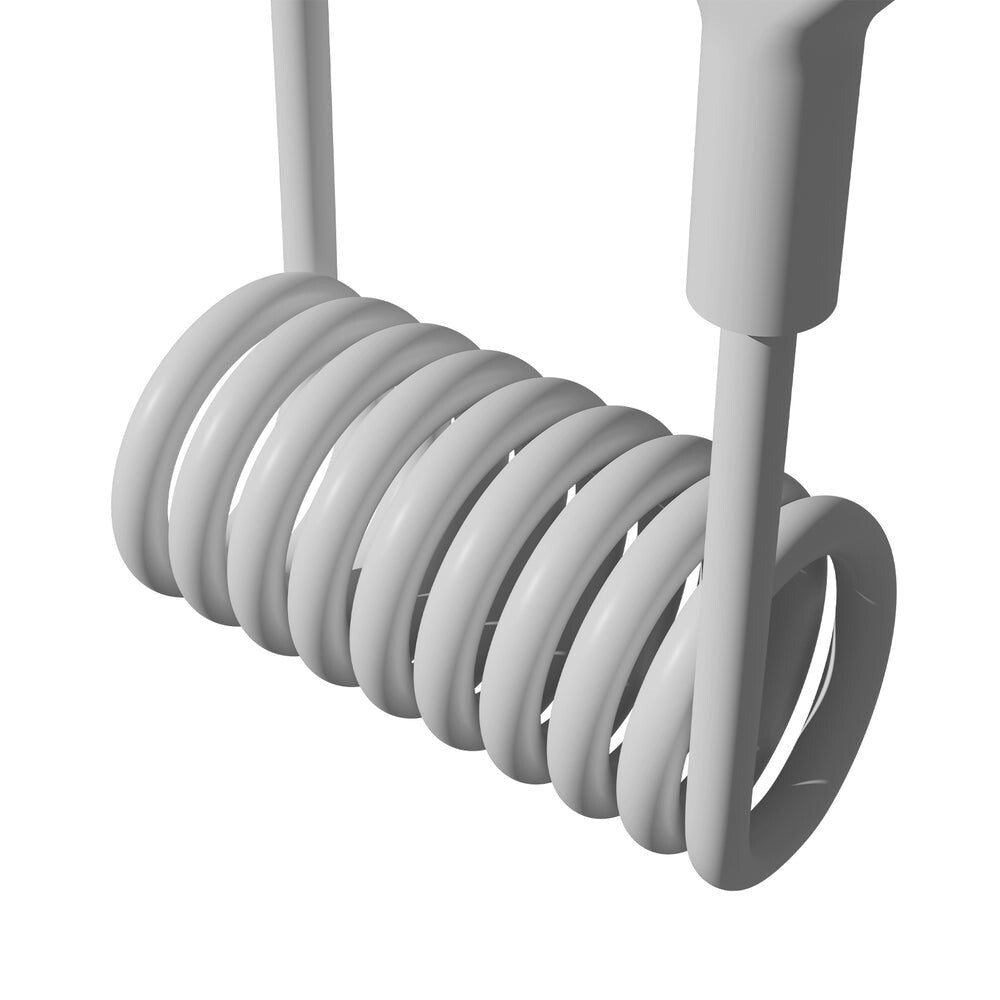 Puro 10W USB-A - USB-C Spiralkabel 1m - Hvid