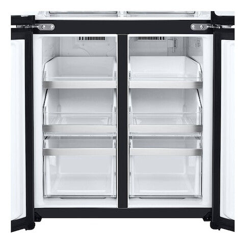 LG InstaView GMG860EPBE side-by-side køle-fryseskab Fritstående 508 L Sort