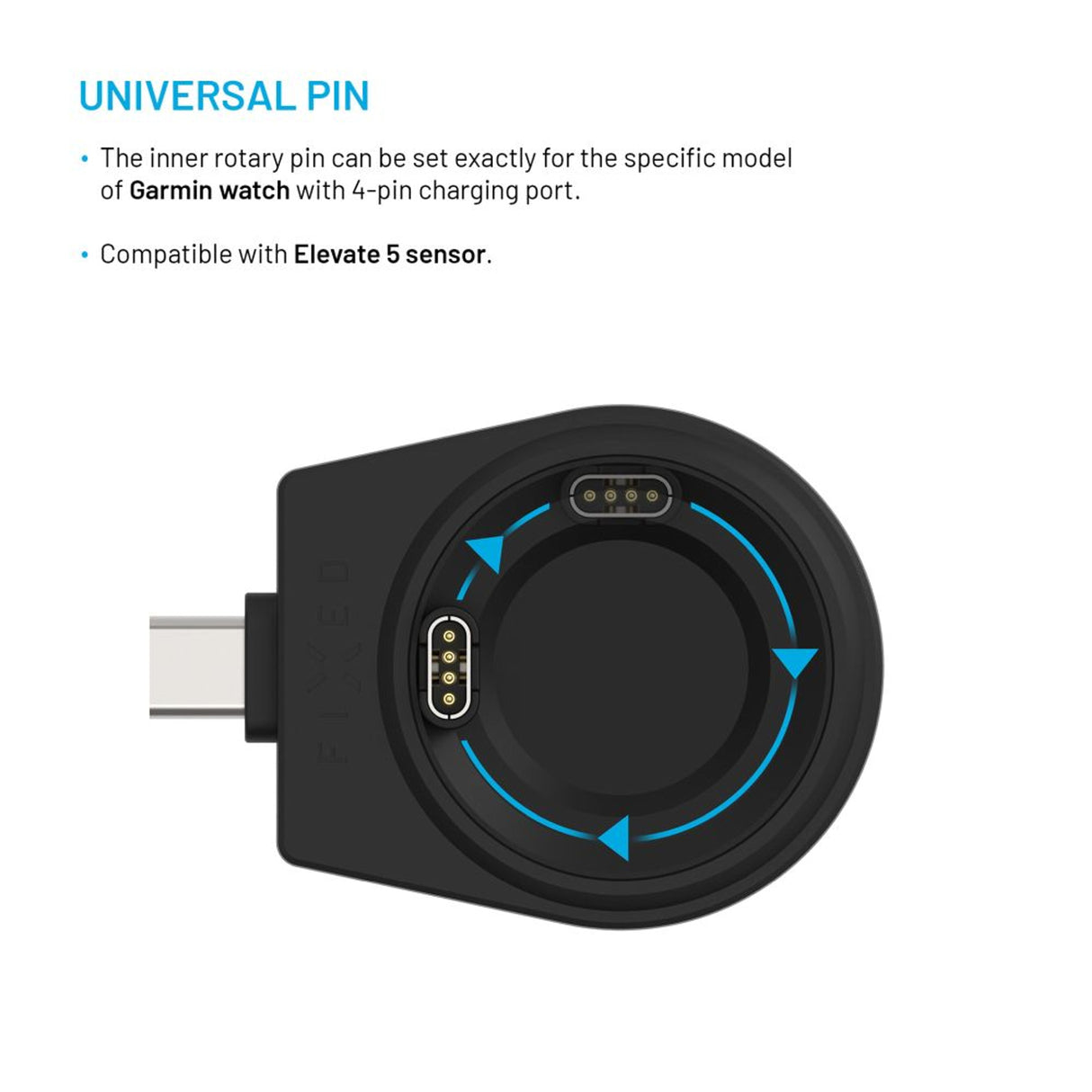 FIXED FIXDW-GA-BK oplader til mobil enhed SmartWatch Sort USB Indendørs