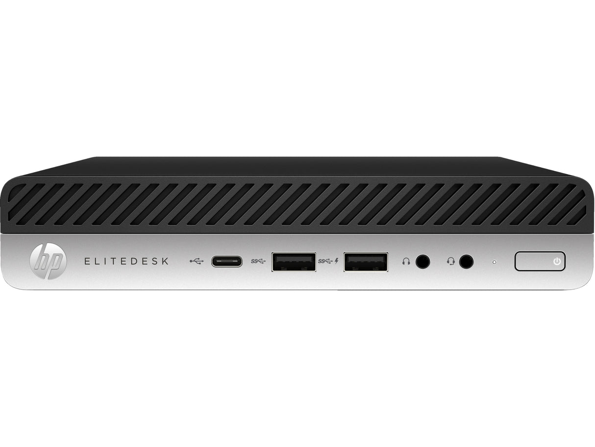 T1A HP EliteDesk 800 G5 Refurbished Intel® Core™ i5 i5-9500T 16 GB DDR4-SDRAM 256 GB SSD Windows 11 Pro Mini PC Sort, Sølv