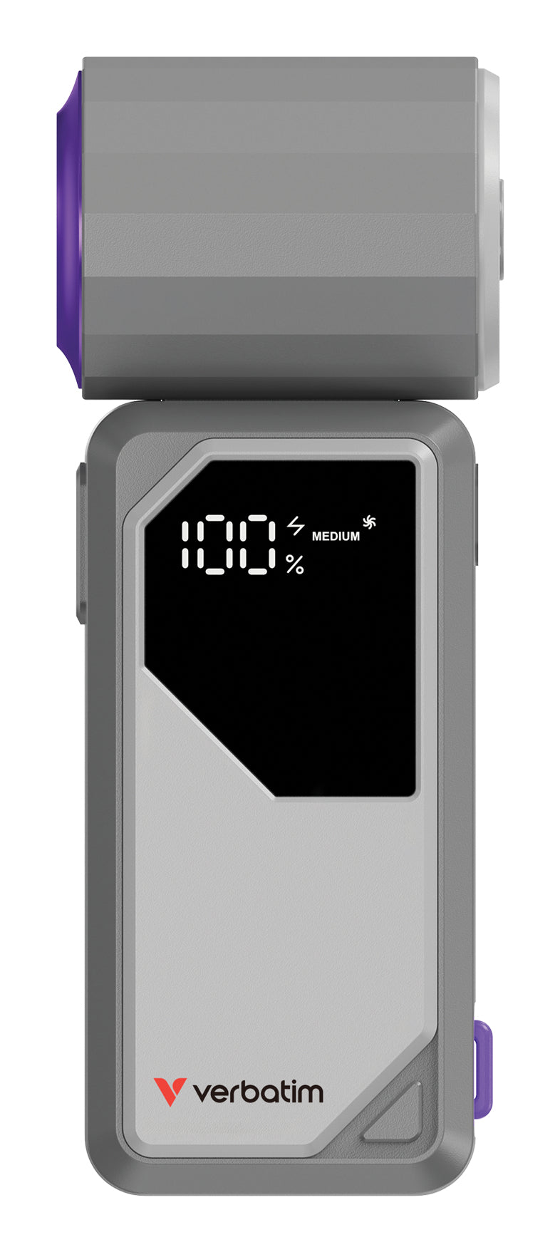 Verbatim Cool 'n' Go AirJet Grå, Lilla Håndholdt ventilator