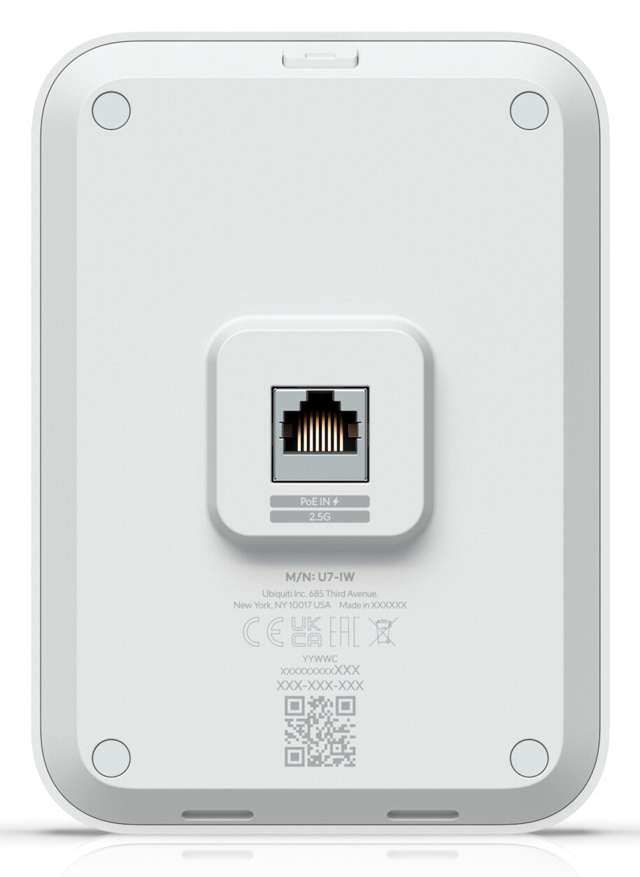 Ubiquiti UniFi U7 In-Wall Trådløs forbindelse 2,4/5GHz WiFi 7