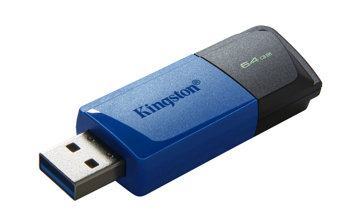 Kingston DataTraveler 64GB USB 3.2 Gen 1 Sort Blå