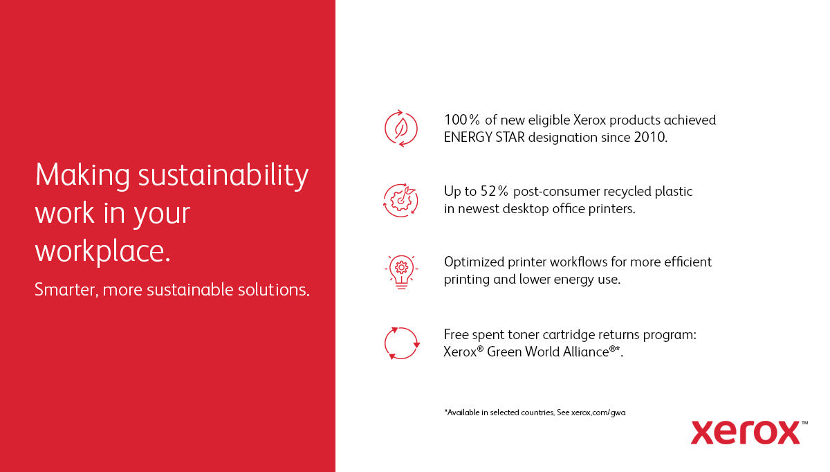 Xerox C320, A4, 28 sider/min, trådløs dupleksprinter, PS3 PCL5e/6, 2 magasiner, i alt 251 ark
