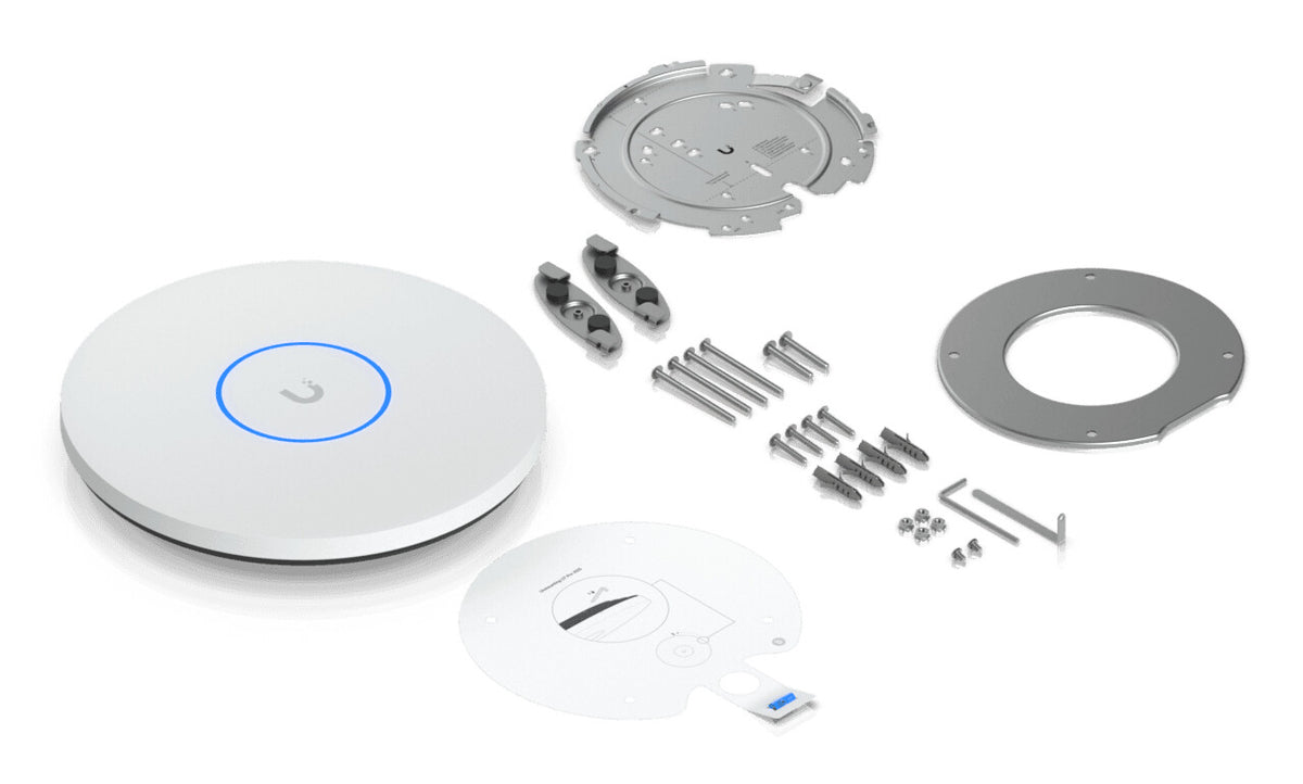 UBIQUITI U7 PRO XGS CEILING-MOUNTED 8-STREAM WIFI 7 AP WITH DEDICATED SPECTRAL SCANNING RADIO AND 10/5/2.5/1 GBE SUPPORT