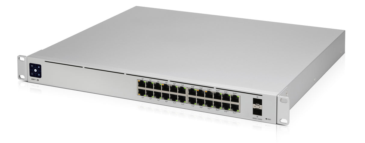 Ubiquiti UniFi Pro 24-Port PoE Administreret L2/L3 Gigabit Ethernet (10/100/1000) Strøm over Ethernet (PoE) 1U Sølv