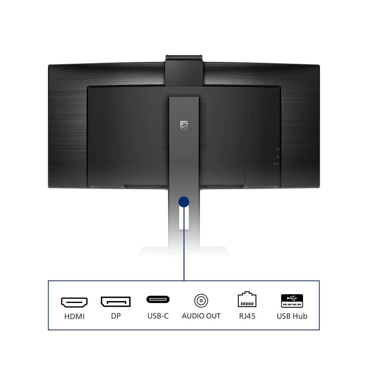 Philips P Line 346P1CRH/00 computerskærm 86,4 cm (34") 3440 x 1440 pixel UltraWide Quad HD LED Sort