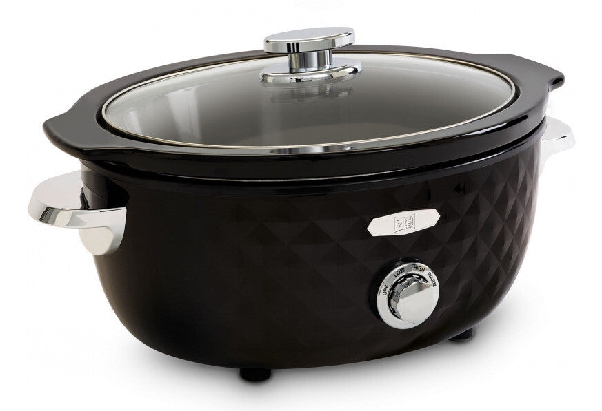 FRITEL Family Slow cooker 3.3liter 150W Sort/krom