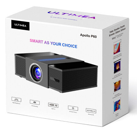 Ultimea Apollo P60 Standard-kast projektor 900 ANSI lumens LCD 1080p (1920x1080) Sort
