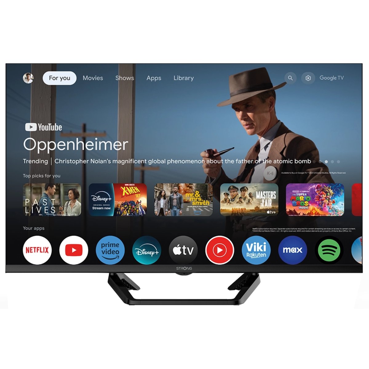 Strong 32" HD Google TV m/12v adapter