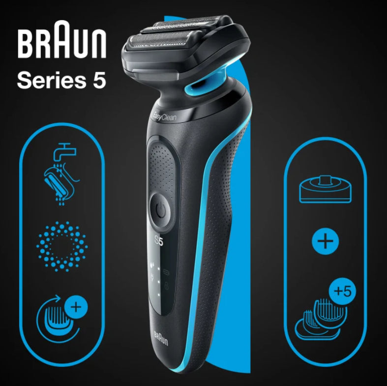 Braun Series 5 51-M4500cs Barbermaskine Sort Blå