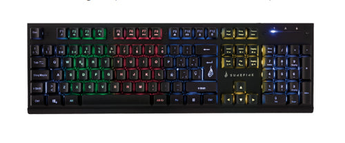 SureFire KingPin X2 tastatur Spil USB QWERTY Nordisk Sort, Metallic