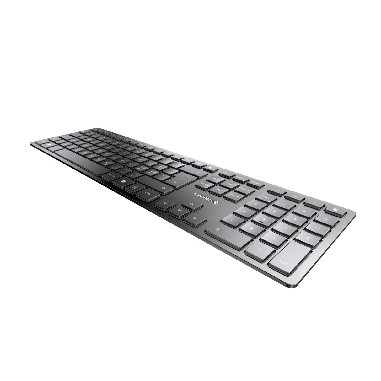 CHERRY KW 9100 SLIM tastatur Universel RF trådløs + Bluetooth QWERTY Nordisk Sort