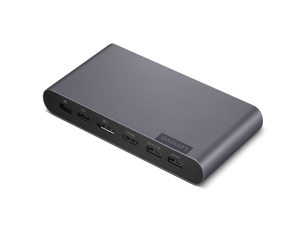 Lenovo 40B30090EU dockingstation 2 x USB 3.2 Gen 2 (3.1 Gen 2) Type-C Grå