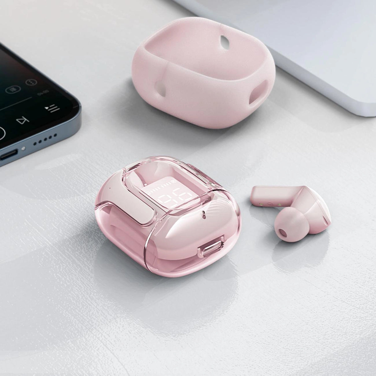 Acefast T6 TWS Bluetooth In-Ear trådløse hovedtelefoner - Pink