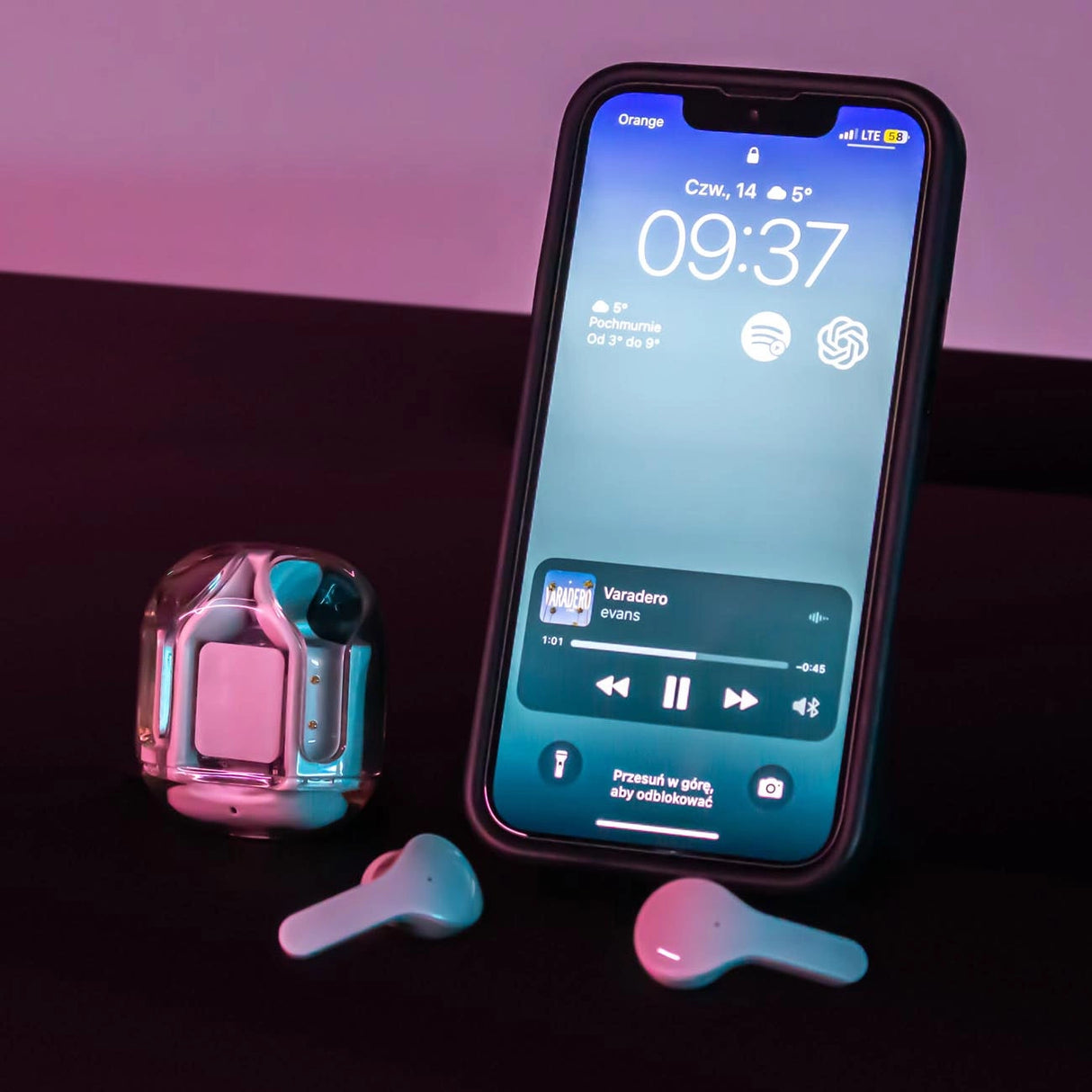 Acefast T6 TWS Bluetooth In-Ear trådløse hovedtelefoner - Pink