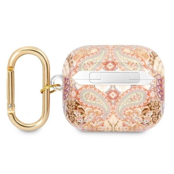 Guess GUA3HHFLD AirPods 3 cover guld/guld Paisley Strap Collection