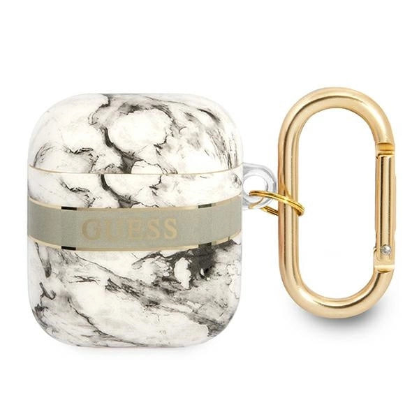 Guess GUA2HCHMAG AirPods cover grå/grå Marble Strap Collection