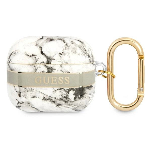 Guess GUA3HCHMAG AirPods 3 cover grå/grå Marble Strap Collection