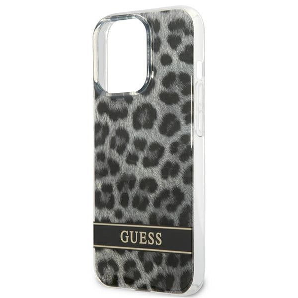 Guess GUHCP13LHSLEOK iPhone 13 Pro / 13 6.1" grå/grå hardcase Leopard