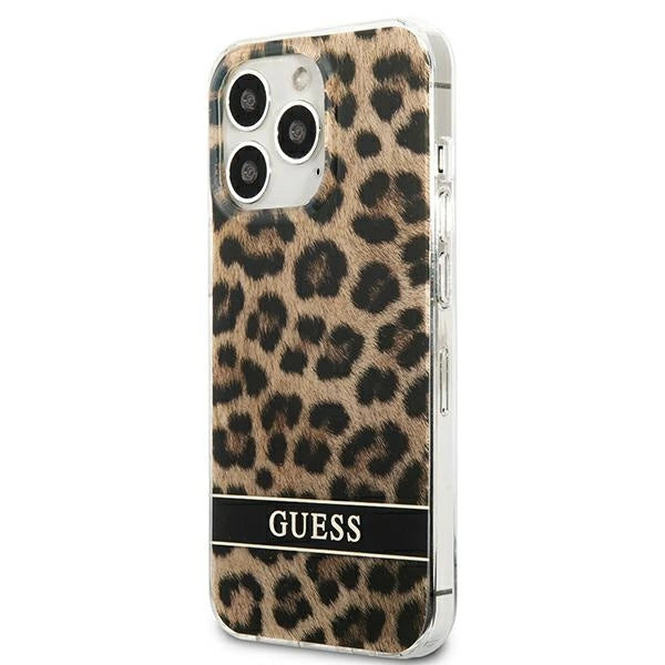 Guess GUHCP13LHSLEOW iPhone 13 Pro / 13 6.1" brun/brun hardcase Leopard