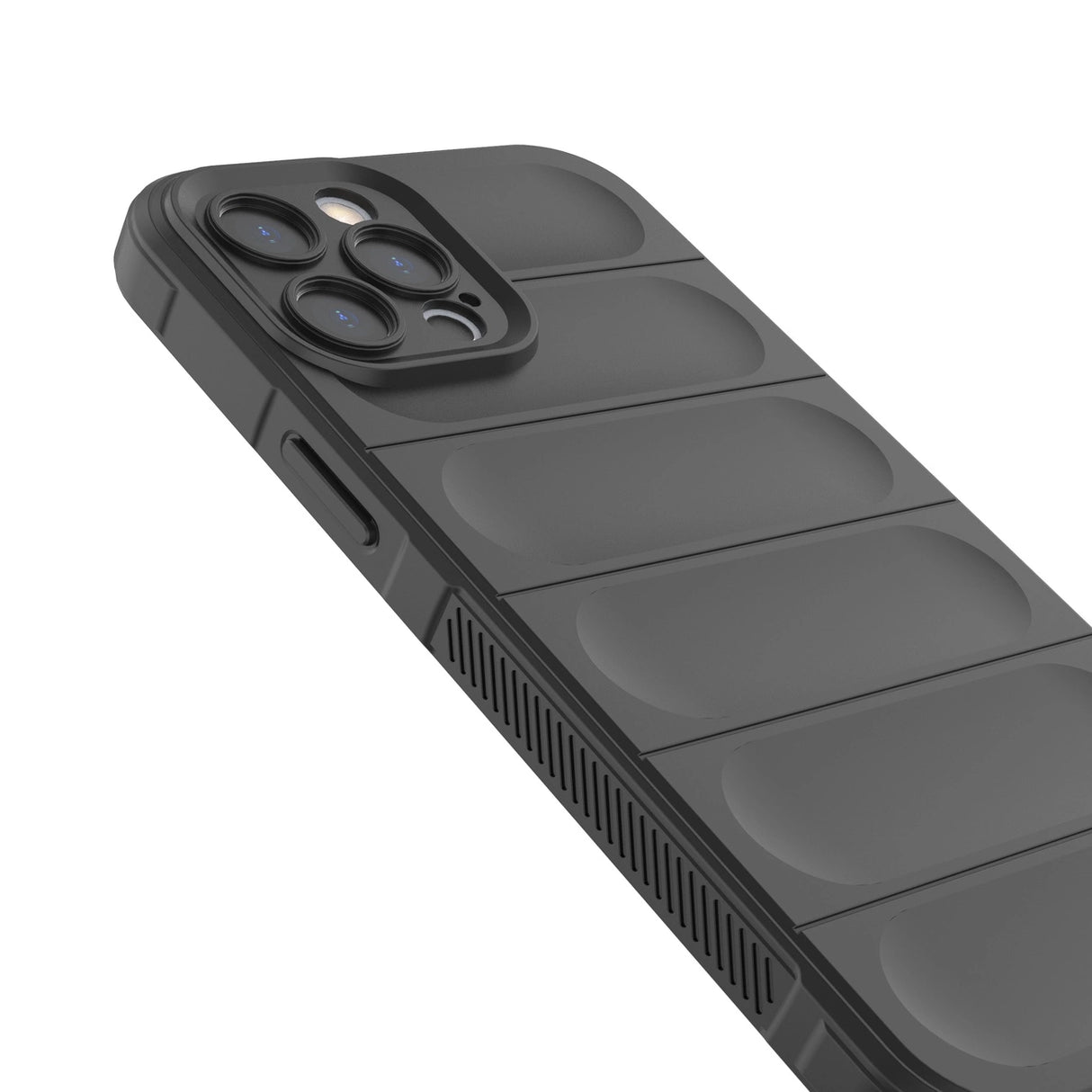 Magic Shield Case til iPhone 12 Pro Max fleksibelt pansret mørkblå cover