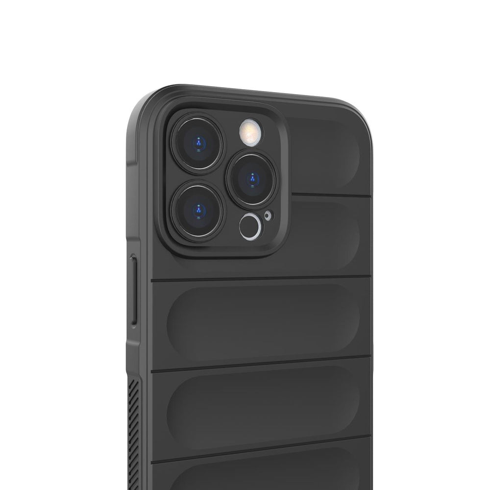 Magic Shield Case Case for iPhone 13 Pro Max Fleksibel pansret sag mørk blå