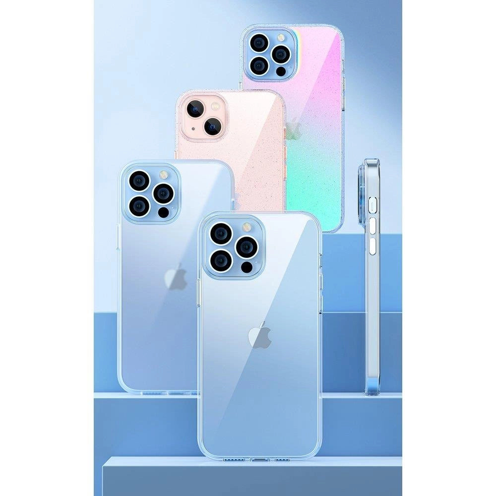 Kingxbar Elegant-serien iPhone 13 Pro-kasse bagdæk gennemsigtigt