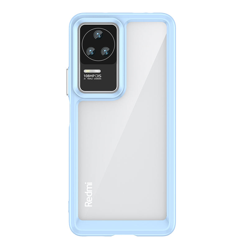 Outer Space Case til Xiaomi Poco F4 5G cover med en fleksibel blå ramme
