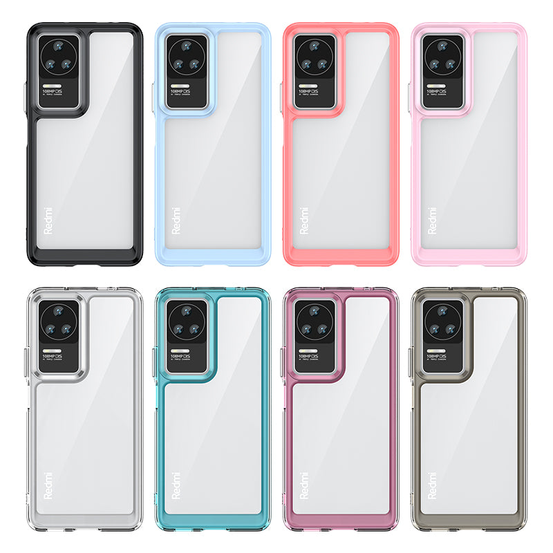 Outer Space Case til Xiaomi Poco F4 5G cover med en fleksibel blå ramme