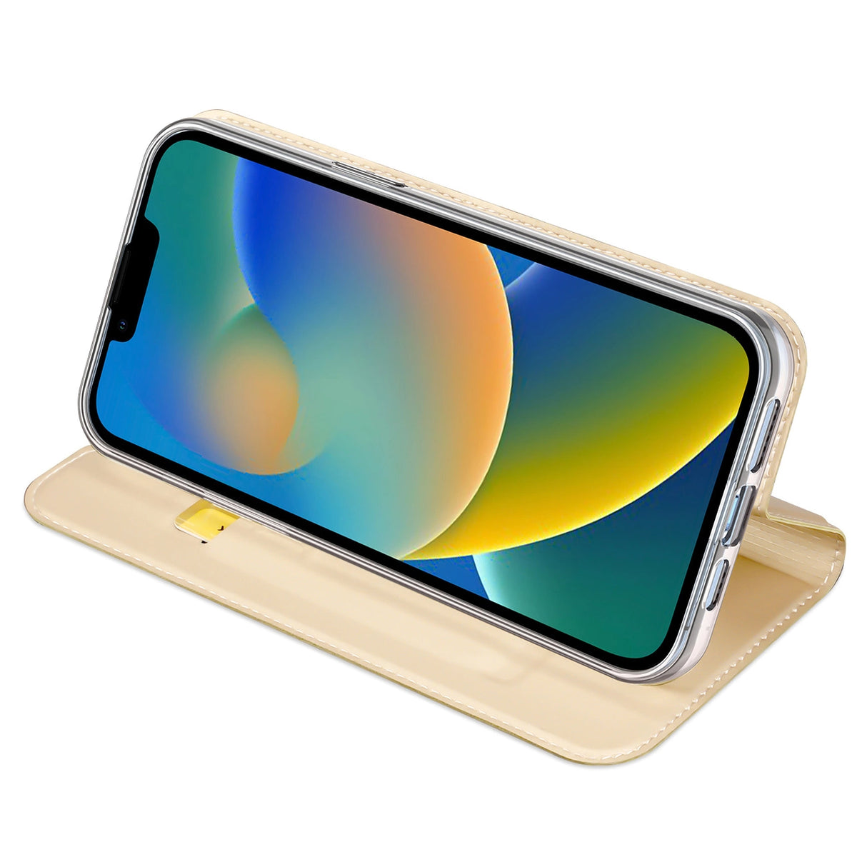 Dux Ducis Skin Pro Holster Flip Cover til iPhone 14 Plus guld