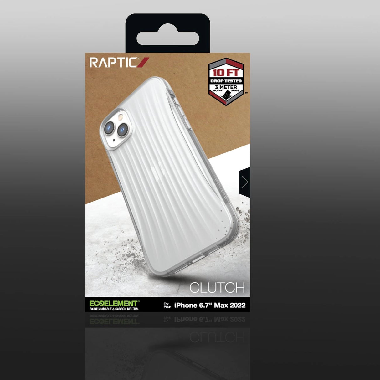 Raptic X-Doria Clutch Case iPhone 14 Plus bagdæk gennemsigtigt