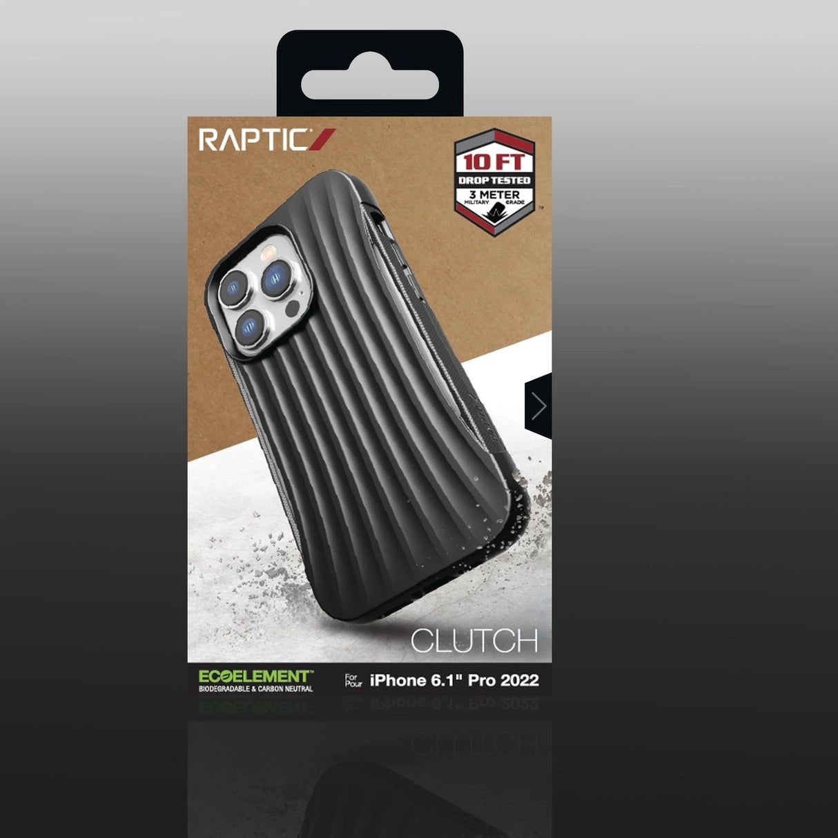 Raptic X-Doria Clutch Case iPhone 14 Pro bagdæksel sort